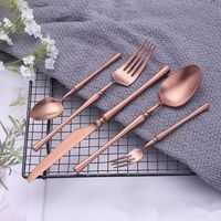 Ensemble de vaisselle en acier inoxydable, Design crâne cuillère à dîner fourchette couteau à Steak ensemble de couverts en vrac directement au fabricant