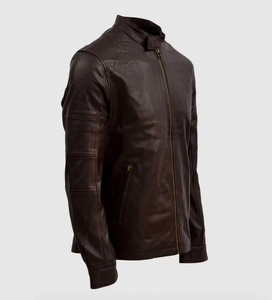 Nueva Chaqueta de Cuero con Logotipo Personalizado para Hombre, Estilo Casual, Corte Perfecto, Chaquetas de Cuero a Bajo Precio - Product Image 3