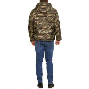 เสื้อแจ็คเก็ตพัฟเฟอร์กันลมสำหรับผู้ชาย ขายส่ง OEM คุณภาพดีเยี่ยม คอตั้ง ผ้าแคชเมียร์ สไตล์ไฮสตรีท สำหรับฤดูหนาว ขายแล้ว - Product Image 2