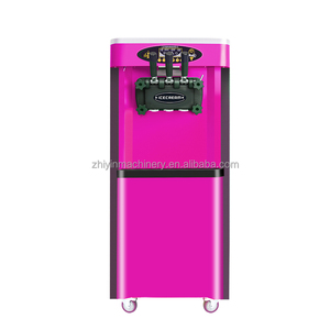 Fabrik preis Eismaschine Bodenst änder 2 1 Mix Flover 25L Edelstahl 3 Flavor Eismaschine - Product Image 4