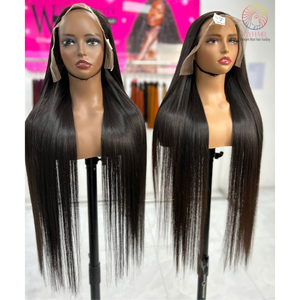 13X4ผมตรงยาว30นิ้วสไตล์ผมอินเทรนด์พร้อมมีลูกไม้ด้านหน้าเป็นมาตรฐานพรีเมี่ยม - Product Image 6