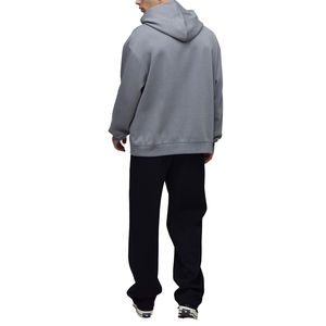 Sweat à capuche unisexe en coton tissé épais, écologique, personnalisé, avec poche, chaud pour l'hiver, impression numérique, pour hommes - Product Image 3