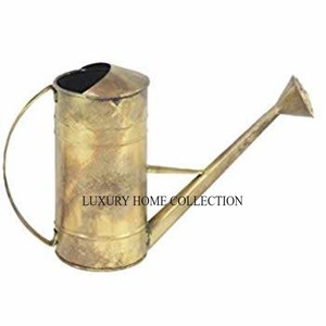 Decorative Galvanized Retro-style Metal Water Can with an Ornate Design for a Stylish and Functional <b>Garden</b> Accessory - Product Image 2