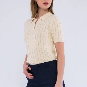 Camiseta de Punto de Manga Corta para Mujer, de Alta Calidad, Personalizada, a la Moda, Cómoda, de Secado Rápido, Transpirable, Informal, Precio al por Mayor, 2026 - Product Image 5