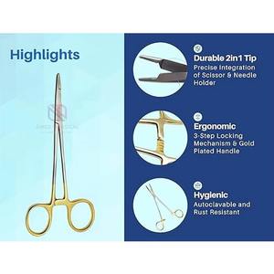 Porte-aiguilles chirurgicales manuels en acier fiables, durables et de précision pour une précision chirurgicale, outils fiables du Pakistan - Product Image 4