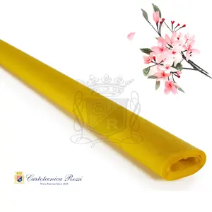 Italian Supplier 40gr Crepe Paper Roll Yellow Palette Best Quality 100% Made in Italy Ready to Ship