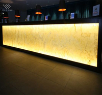 Discothèque Hôtel bar Meubles Corian Marbre Led Lumière Ready Made Restaurant bar Comptoir