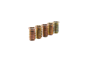 Écrou fileté en alliage de zinc M6 M8 pour meubles en bois zingué avec bride Inserts filetés de haute qualité - Product Image 6