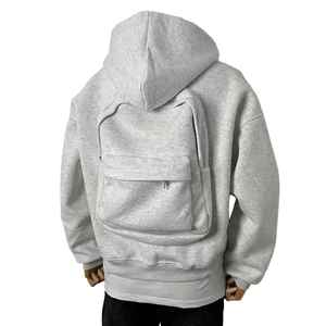 Sweats à capuche en polaire à fermeture éclair personnalisés les plus vendus, 100% coton, poche unie, pour hommes, fabriqués au Pakistan, vente en gros - Product Image 6