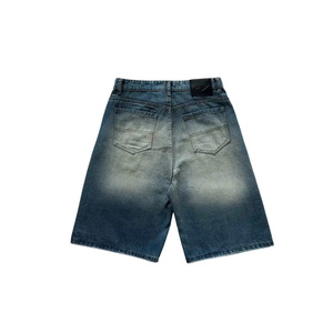 Nouveau unisexe Denim court coton Vietnam unisexe vêtements haute qualité taille mi techniques lavé Denim - Product Image 6