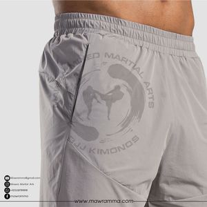 Pantalones Cortos de Entrenamiento de MMA de Alta Calidad con Bordado Personalizado y Logotipo Impreso, Tela Elástica de Secado Rápido y Transpirable para Unisex - Product Image 3