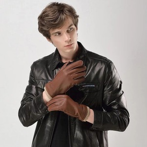 High quality best price custom logo leather design Fashionable <b>Gloves</b> / New Design Outdoor Windproof <b>Warm</b> Fashion Leather <b>gloves</b> - Product Image 5