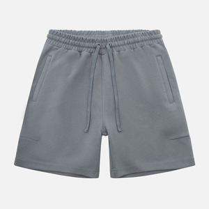 Wholesale Summer <b>Sweat</b> Custom Blank Front Mid 100% Polyester Canvas Knitted <b>Mens</b> Fitness <b>Shorts</b> Workout Athletic Solid Print - Product Image 5