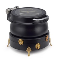 Elegante calentador de cobre con tapa de cristal transparente, acero inoxidable, capacidad de 7L/9L, asas de lujo, soporte, equipo personalizado para mantener el calor.