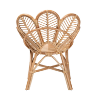 Fauteuil large en rotin Décoration de la maison Matériaux naturels Chaise de salle à manger écologique Fabriqué au Vietnam Vente en gros durable