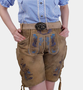 Vêtements bavarois nouveauté femmes chaud traditionnel Octoberfest bavarois Lederhosen Shorts personnalisé Unique Shorts - Product Image 5