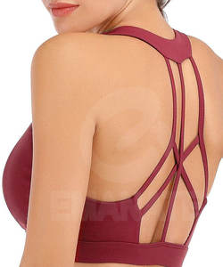 Sujetador Deportivo de Alta Sujeción con Cierre Trasero Ajustable para Mujer, Talla Grande, con Tela de Spandex/Nailon, Logotipo Frontal, Ecológico y Transpirable - Product Image 3