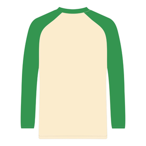 Camiseta de Manga Larga Raglán Neutral 08 Pretty Girl, Ropa de Hermandad Griega, Camiseta Rosa y Verde para Mujer, Ropa de Hermandad Universitaria Griega - Product Image 6