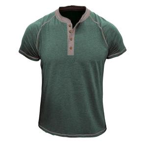 Camisa Henley de algodón de manga larga para hombre, cuello abotonado, elegante, cómoda, transpirable para el trabajo y la fiesta - Product Image 3