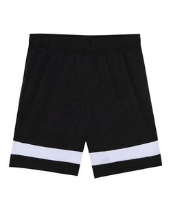 Men's <b>Black</b> Bermuda Shorts With White Side Stripe Elastic Waist Quick Dry Casual Sportswear - Product Image 1