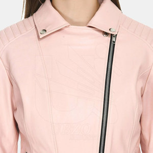 Chaqueta de cuero para mujer para uso en exteriores, chaqueta de cuero para mujer de nuevo diseño, chaqueta de cuero ligera para mujer - Product Image 5