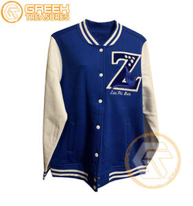 Chaqueta universitaria personalizada Zeta Phi Beta, ropa de hermandad, vellón transpirable de alta calidad, cresta bordada y letras más finas para mujer - Product Image 3