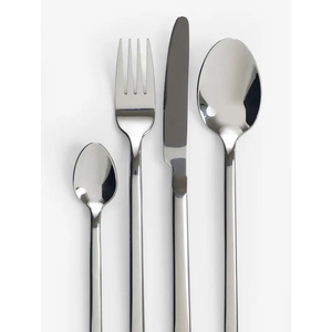 Lavish Stainless Steel Polished Wedding Cutlery Flatware <b>Set</b> Spoon and Fork Cutlery <b>Set</b> New Design Flatware <b>Set</b> Mirrored Steel - Product Image 4