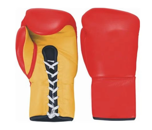 ถุงมือชกมวย MMA หนังแท้สั่งทำพิเศษ พร้อมที่จับมือ ปิดแบบผูกเชือก ดีไซน์น้ำหนักเบา สำหรับการฝึกซ้อมของผู้ชาย - Product Image 2