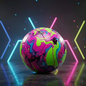 Ballon de football promotionnel personnalisé, cousu à la machine, outil d'entraînement en cuir PU, modèle 2026 - Product Image 2