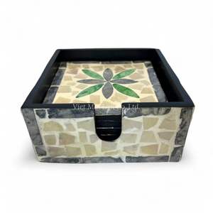 Posavasos de Nácar Estilo Bohemio Hecho en Vietnam para Pedidos al por Mayor de Decoración del Hogar y Accesorios para Mesas de Bebidas - Product Image 1