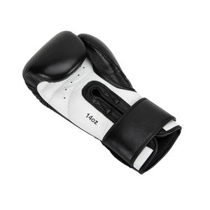 Guantes profesionales de entrenamiento de boxeo de cuero negro Diseño personalizado Guantes de boxeo de cuero artificial Guantes de boxeo de cuero baratos - Product Image 2