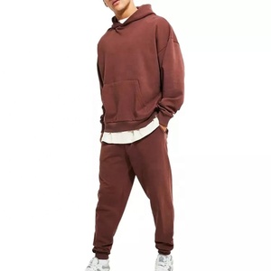 Survêtement de Jogging épais et lourd pour homme, Logo personnalisé, 100% coton - Product Image 3