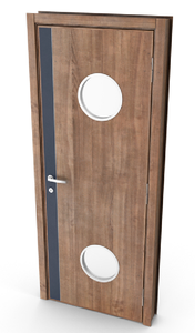 Accesorio de vidrio transparente para sala de estar, diseño de puerta de madera, puertas interiores de madera maciza para casas, puerta de madera para interior y exterior - Product Image 3