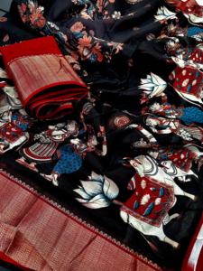 Saree indien traditionnel à la mode classique lourd Rambo coton soie doublure Jari dernière conception fêtes exclusives mariages vêtements de mariée - Product Image 5