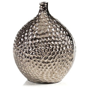 Traditional <b>Hammered</b> iron Tabletop Vase Set Industrial Design Handmade Decorative Cylinder Vases for Home Interior hotel villa - Product Image 6