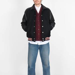 2025 veste universitaire élégante pour homme décontracté Style Baseball coupe confortable conception Durable et à la mode veste universitaire prix pas cher - Product Image 5