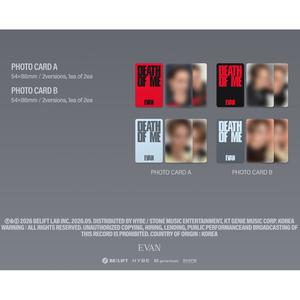 [ลดราคา] อีวาน ฮีซอง - DEATH OF ME มินิอัลบั้มชุดที่ 1 รุ่นโฟโต้บุ๊ค - Product Image 3