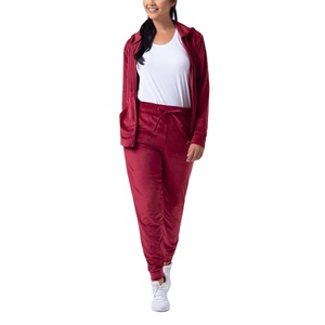 Nuevo Otoño Invierno mujer 2 piezas conjunto de terciopelo Color sólido manga larga 2 piezas traje Jogging chándal 2026 - Product Image 2