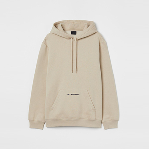 Sudadera con capucha de felpa de gran tamaño personalizada unisex, color lavado teñido liso con hombros caídos bordados para invierno, venta al por mayor - Product Image 1