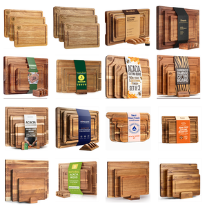 Set di Taglieri in <span class=keywords><strong>Legno</strong></span> di Acacia con Scanalatura per Succhi, Accessori da Cucina Personalizzati a Prezzo di Fabbrica - Product Image 6