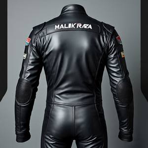Traje de motocicleta blindado de piel de vaca negra para hombre, proveedor a granel de Equipo de Rendimiento de conducción y pista certificado CE, muestreo disponible - Product Image 4