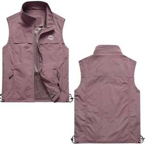 Softshell personalizado con capucha soporte hombres impermeable ligero invierno al aire libre senderismo utilidad chaleco cremallera bolsillos funcional sin mangas - Product Image 1