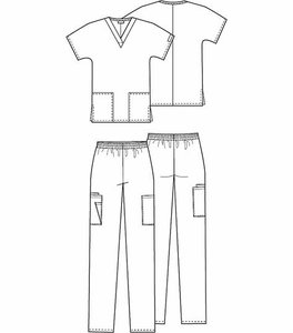 Venta caliente antiarrugas lavable suave tela enfermera Scrub médico paciente bata Hospital Scrub traje Hospital uniforme moderno - Product Image 6