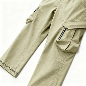 עיצוב חדש וכושר עבודה מכנסיים טקטיים ומכנסיים 100% כותנה המותניים אלסטי - Product Image 2