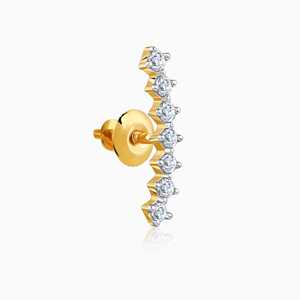 Boucles d'oreilles en or de qualité supérieure avec clous en diamant cultivé en laboratoire - Product Image 3