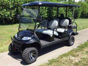 Voiturette de golf électrique à grande vitesse pour 6 passagers avec des caractéristiques de sécurité avancées - Product Image 2