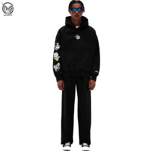 High Quality 100% Cotton-Fleece Customized Puff Printing <b>Oversized</b> Hooded <b>Hoodie</b> <b>for</b> <b>Men</b> Winter Season - Product Image 2