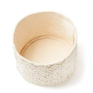 Ensemble de 3 paniers de rangement en rotin jaune clair avec un design charmant, parfaits pour une organisation de cuisine élégante et une décoration de table - Product Image 6