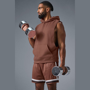Vente en gros par sublimation Sweat à capuche décontracté sans manches pour hommes avec T-Shirt Sweats à capuche et sweat-shirts confortables - Product Image 5