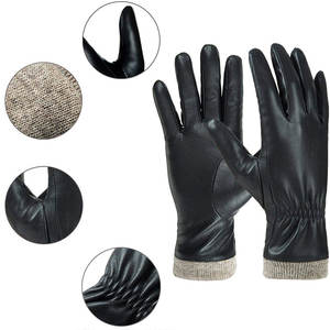 Gants en cuir souple pour hommes Gants en cuir élégants pour temps froid Prix d'usine meilleurs gants de mode en cuir - Product Image 3